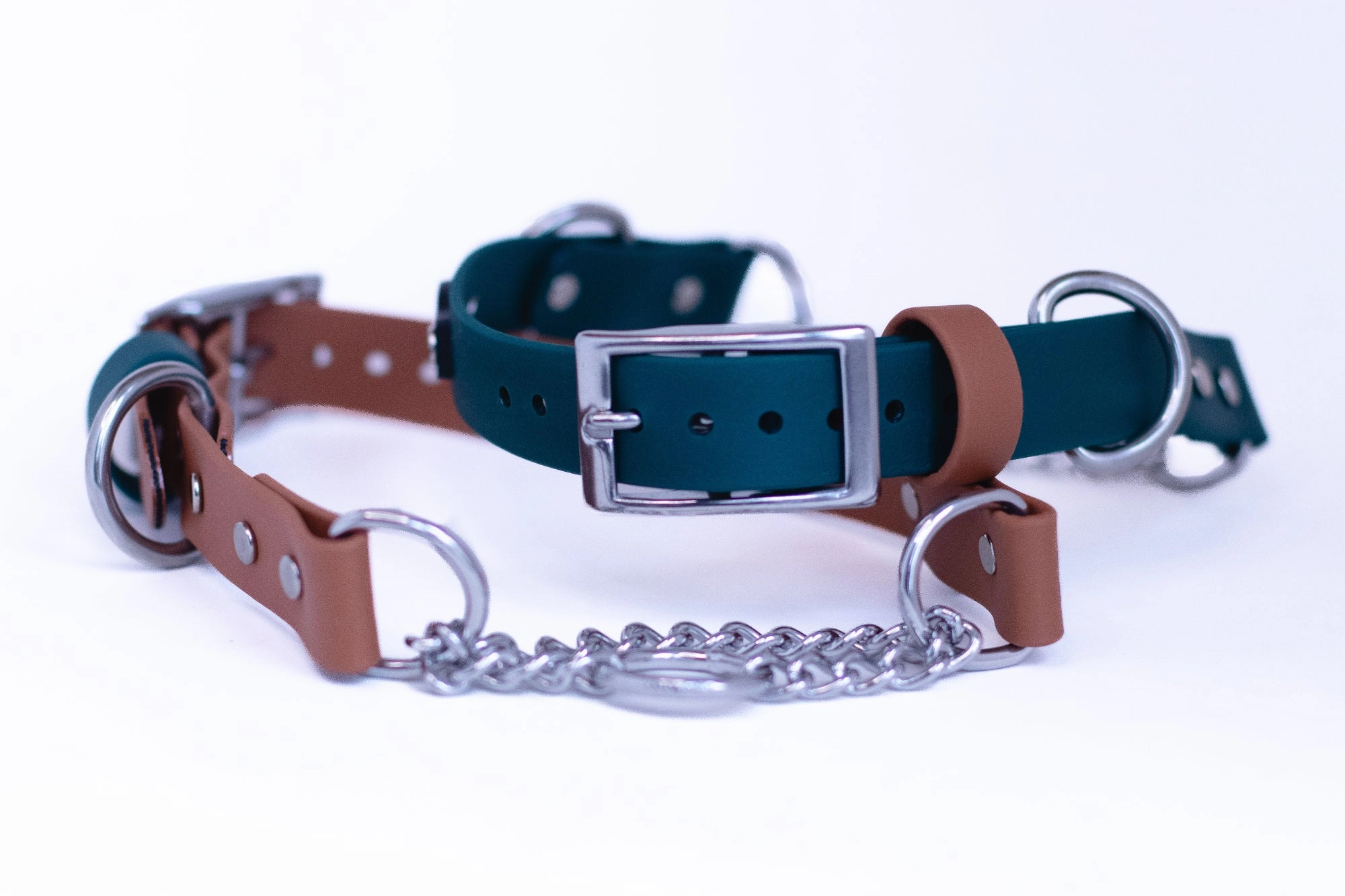 1" Waterproof Stainless Steel Buckle Martingale Collar