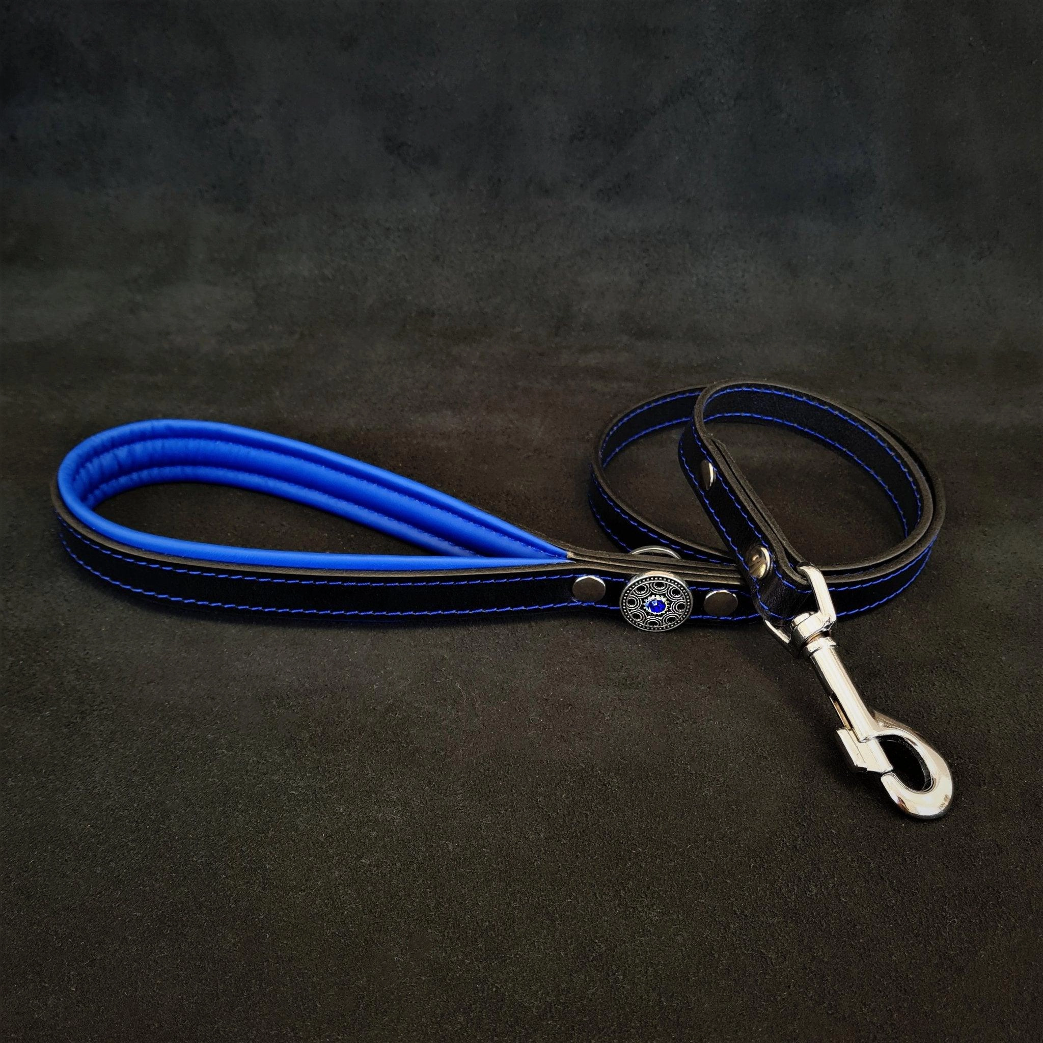 ''Bijou'' harness Black & Blue for big dogs