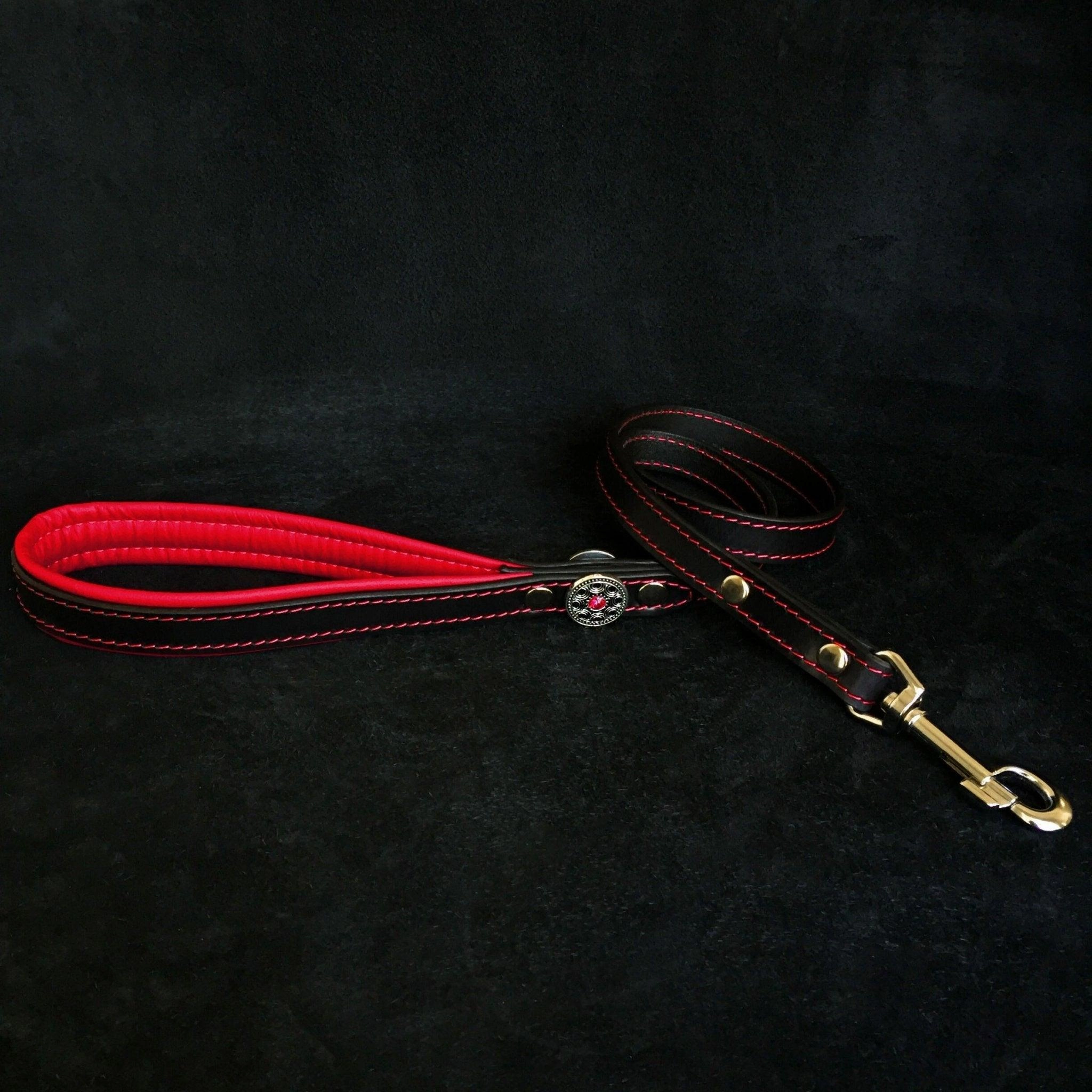 ''Bijou'' harness Black & Red for big dogs
