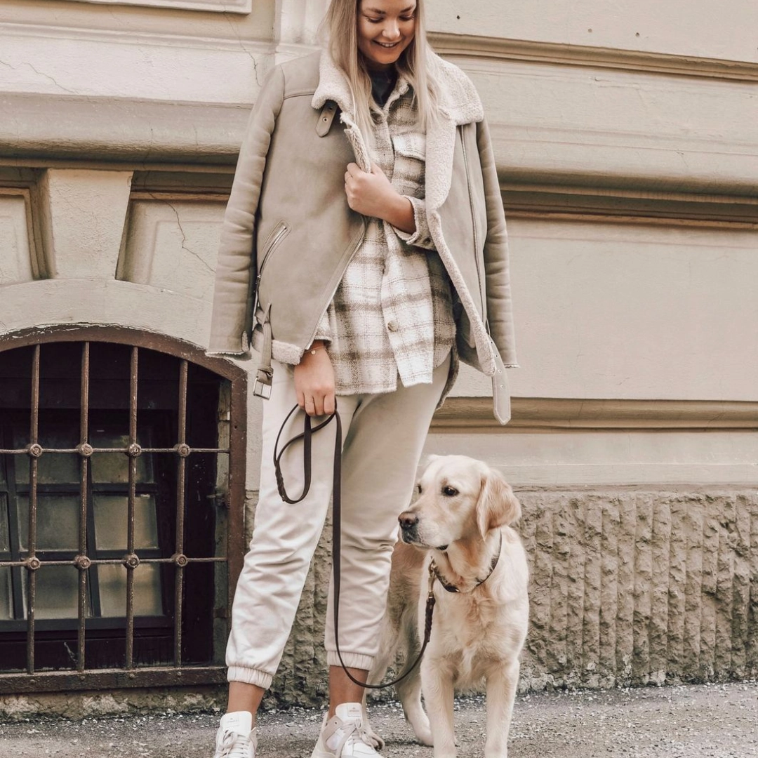 Butter Leather City Dog Leash - Classic Brown