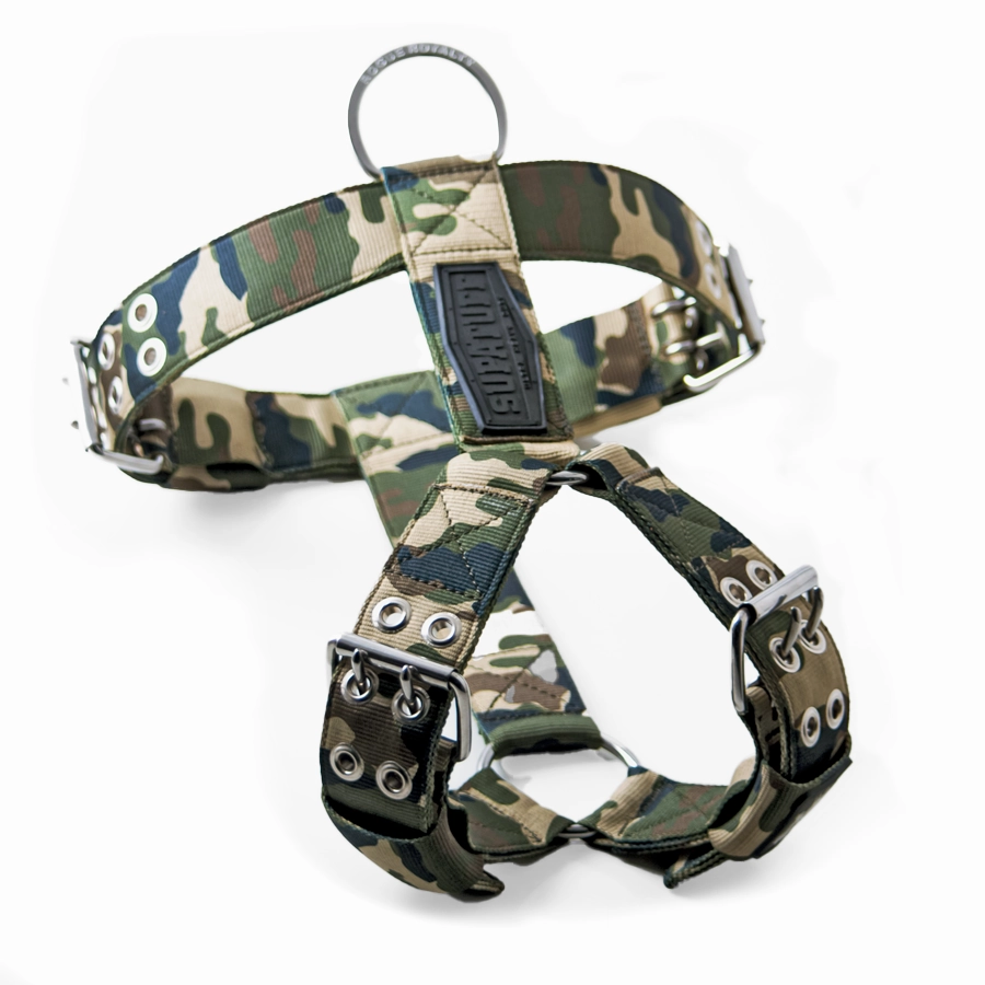 SUPATUFF? Dog Harness Heavy Duty Camo