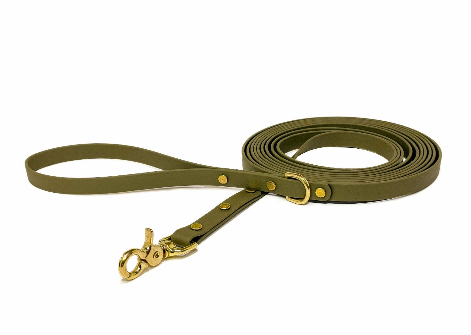Waterproof BioThane Long Lead | Brass Hardware
