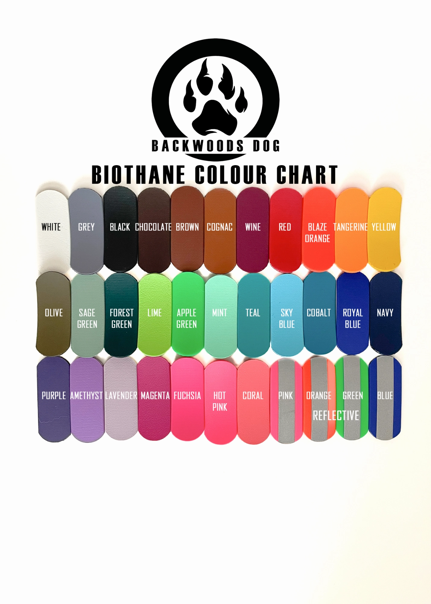 Waterproof BioThane Long Lead | Brass Hardware