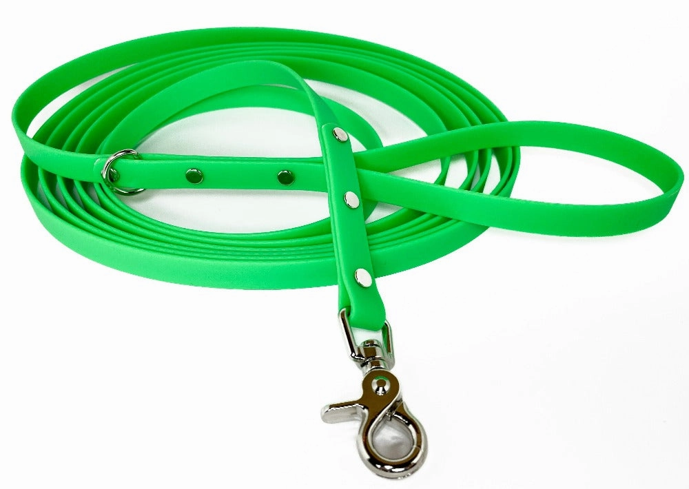 Waterproof BioThane Long Lead | Stainless Steel Hardware
